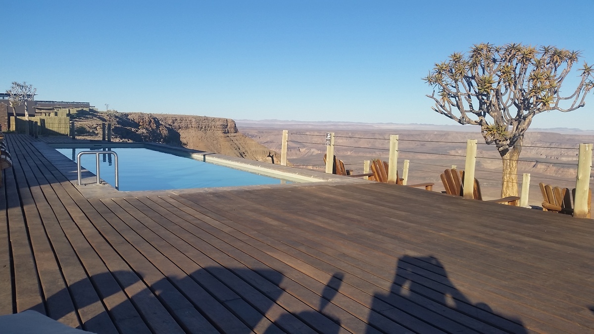 Namibia: „Fish River Lodge“ - Blick in den Canyon