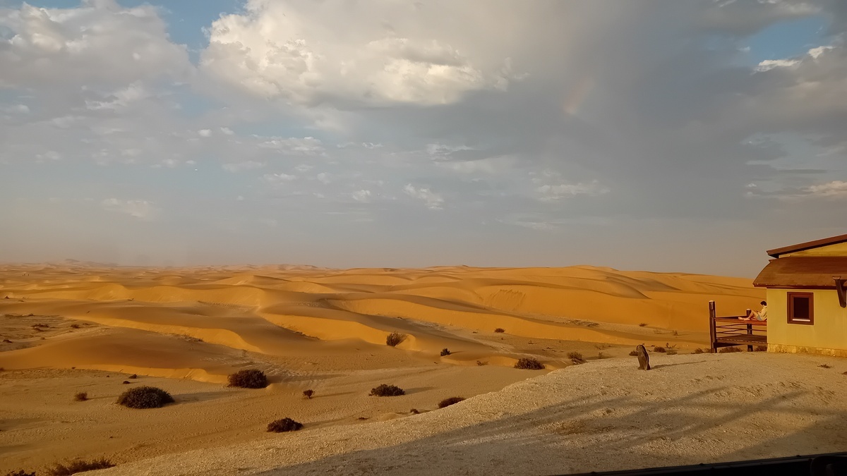 Namibia: Dunes of the Namib seen from Swakopmund