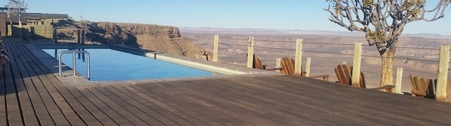 Namibia: „Fish River Lodge“ - Blick in den Canyon